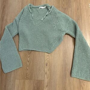 Altar'd State Green Knit Sweater